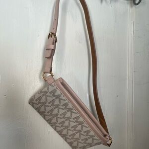 MICHAEL Michael Kors Pink and Tan Mini Bag